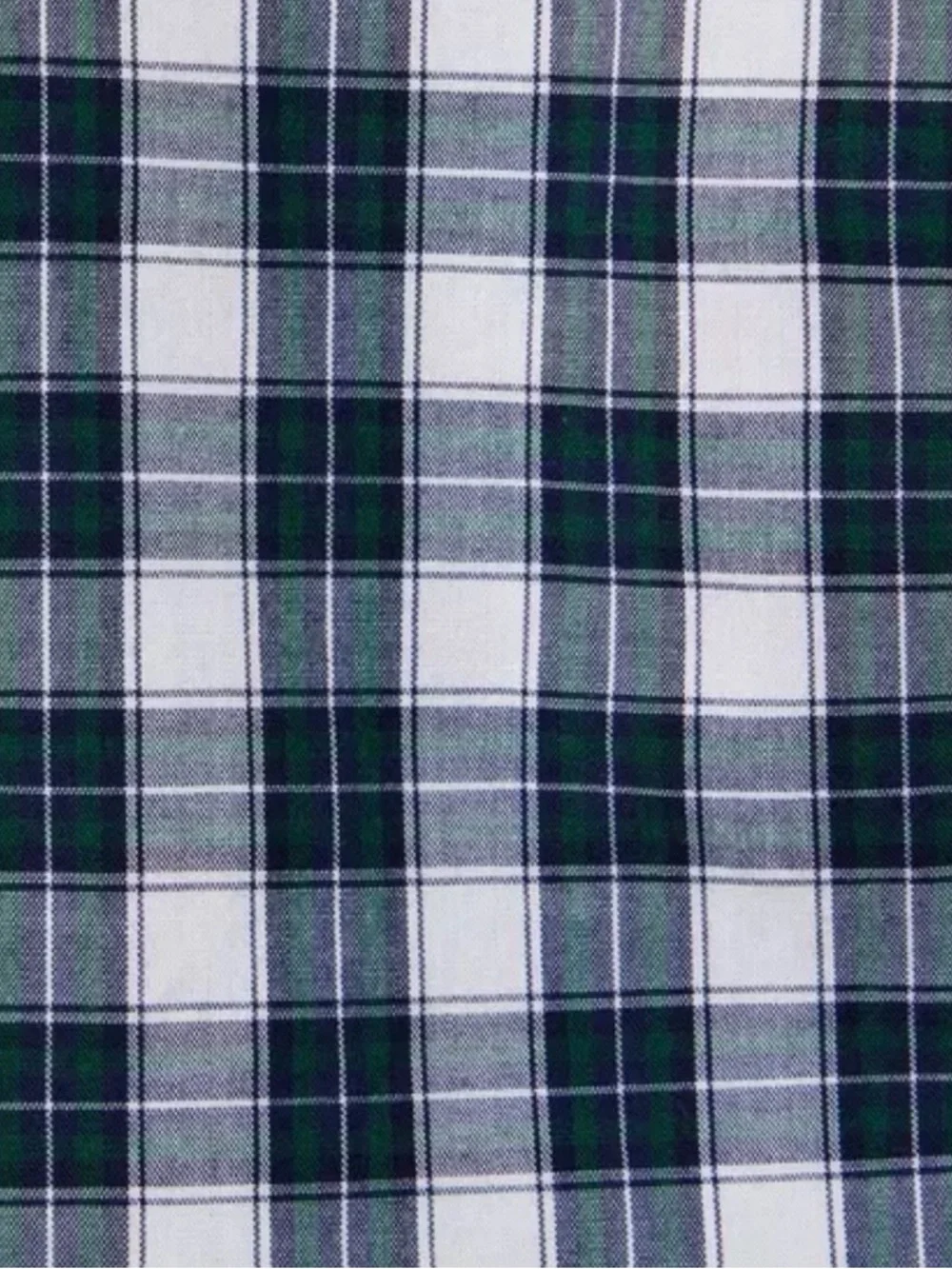 JANIE AND JACK The Tartan Poplin Shirt in Enchanted Forest Tartan